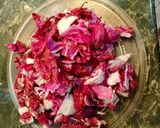 A picture of step 1 of Penne with Radicchio and Creamy Cheese Sauce.