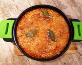 A picture of step 8 of Pinto Beans with Rice and Chorizo.