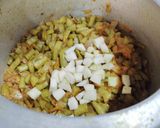A picture of step 4 of Kachi curry Gavar (cluster beans).