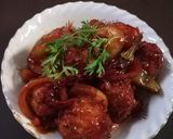 A picture of step 6 of Spicy schezwan sweet corn balls.