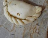 A picture of step 5 of Chicken Alu samosa.