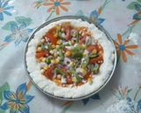 A picture of step 5 of No Oven, No Yeast Veg Pizza recipe.