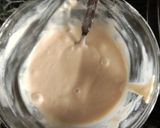 A picture of step 2 of Choco chip ombre cake (eggless).