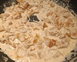 A picture of step 4 of Spaghetti with Chanterelle Sauce.