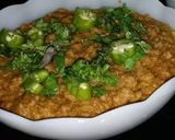 A picture of step 1 of Fry seekh qeema fry.