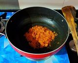 A picture of step 6 of Smoky Kadai Mushroom 🍄🍄.