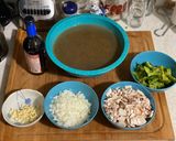 A picture of step 1 of Cream of Mushroom & Broccoli Soup.