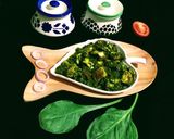 A picture of step 13 of Palak Paneer.