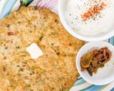 A picture of step 9 of Potato paranthas with whole wheat & veggie dough.