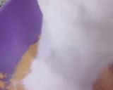 A picture of step 6 of Besan k laddu.