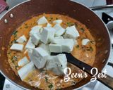 A picture of step 3 of Methi Malai Paneer.