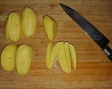 Foto del paso 1 de la receta: Setas con picadillo, salsa Cabrales y patatas