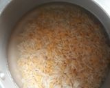 A picture of step 1 of Green Masala Khichdi.