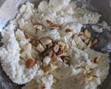 A picture of step 4 of Chhena poda.