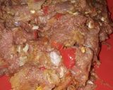 A picture of step 2 of Kufta kebab.