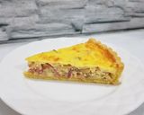 Foto langkah ke 6 dari resep Ham & Mushroom Quiche.
