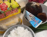 Foto langkah ke 1 dari resep Lupis Buah Naga 🩷.