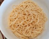 Foto langkah ke 5 dari resep Spaghetti Kari Jamur-Susu.
