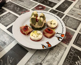 Foto del paso 2 de la receta: Montados de queso fresco y atún con timbal de verduras