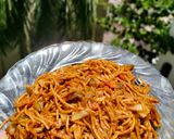 A picture of step 5 of Veg chowmin.