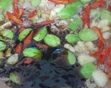 Foto langkah ke 4 dari resep Tumis Tempe Teri Saos Tiram.