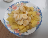 Foto del paso 1 de la receta: Yogur, mango y plátano helados