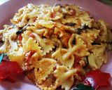 Pas rețetă Farfalle cu sos de roșii și ciuperci 🍝🍝 4 fotografie