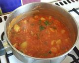 A picture of step 4 of Vickys Potato Curry, GF DF EF SF NF.