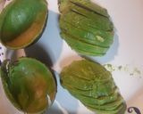 A picture of step 1 of Avocado and Ham.