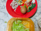015. #bekalkerja : Tumis Labu Siam + Cumi Goreng Tepung