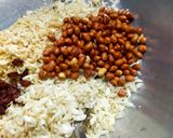 A picture of step 1 of Poha Chivda.