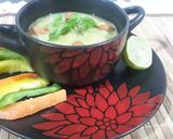A picture of step 4 of Broccoli Almond soup.