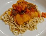 Foto del paso 11 de la receta: SUDAO de MERLUZA🐟, sobre Cama de Pasta Saborizada...!