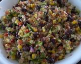 A picture of step 5 of Quinoa Mexican salad.