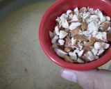 A picture of step 3 of Almond halwa.