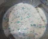 A picture of step 2 of Besan Onion Cheela.