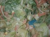 Omelette con ensalada saludable