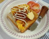 Gambar langkah 5 resipi 👩‍🍳Roti Toast & Omelette Kentang.