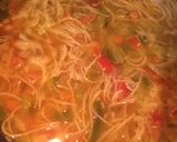 A picture of step 7 of Soupy Noodles.