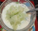 A picture of step 3 of Cucumber Raita.