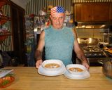 A picture of step 7 of SHRIMP BISQUE. JON STYLE.