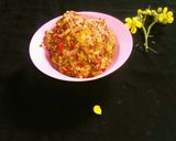 A picture of step 4 of Awara(tofu) wit cabbage sauce.