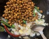 A picture of step 3 of Ajwain wali kala chana (Black chickpeas with carom seeds).