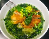 Hình bước làm 4 của món Mì rau cải 🥬- chả