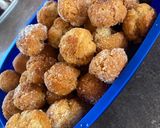 Foto del passaggio 1 della ricetta Castagnole con mandorle, succo di mandarini e cannella