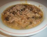 Foto del paso 7 de la receta: Tortilla de ajos tiernos, champiñones y atún