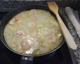 A picture of step 9 of Monkfish or Rosada in Green Sauce with Shrimp.