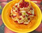 A picture of step 8 of Fruit salad cake.