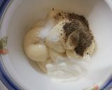 A picture of step 2 of Jalapeno garlic dip.
