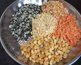A picture of step 1 of Shortcut Mixed Dal and Bajra Bati.